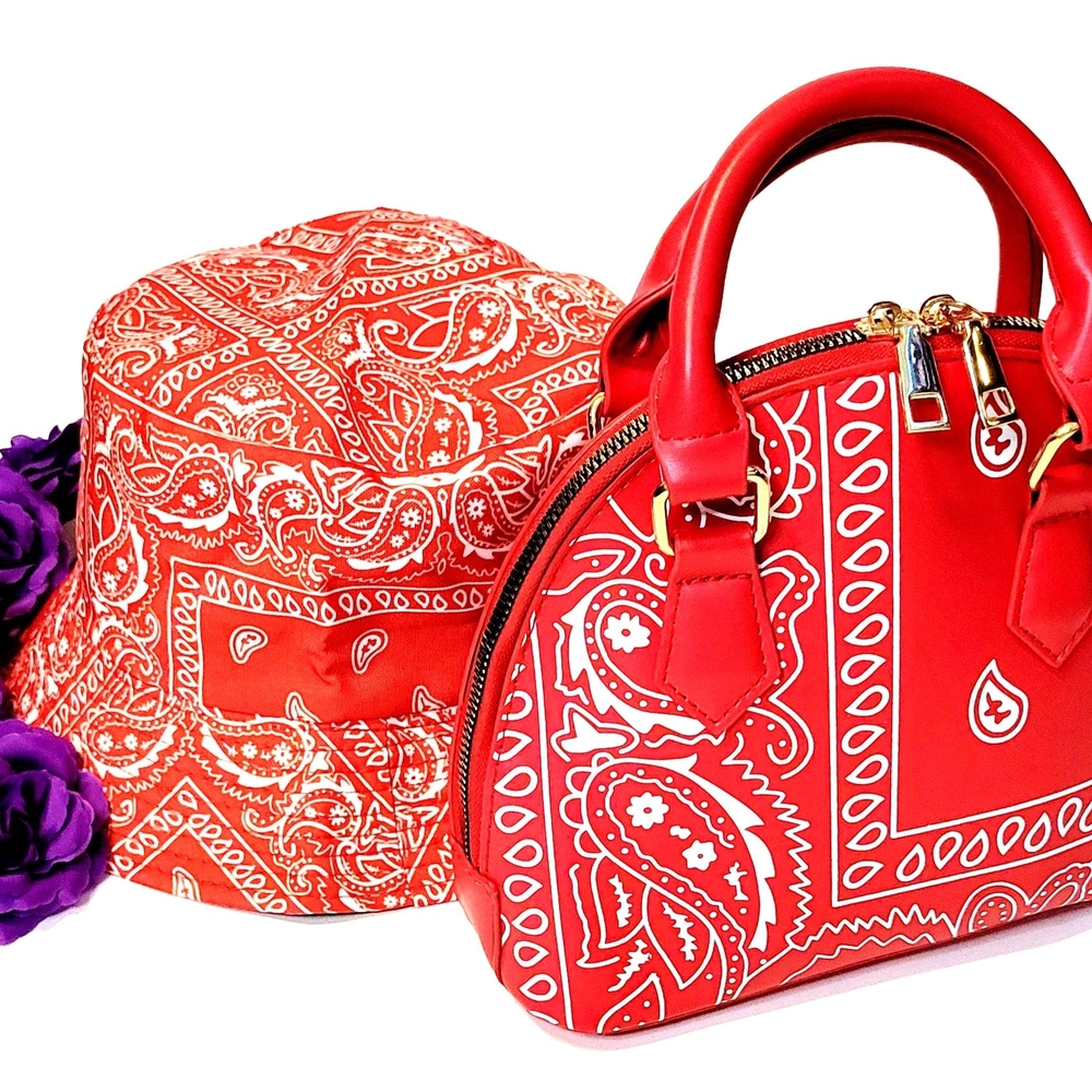 Red Paisley Women's Handbag